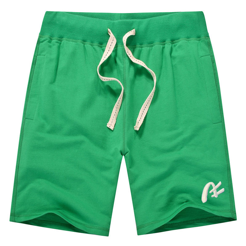 AWAC HATZ - Athletic Summer Sporty Plain Sweat Shorts - Green